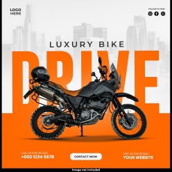 摩托车正方形产品主图ps素材