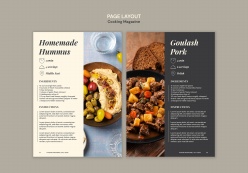 美食杂志电子版内页排版设计