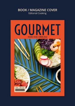 美食杂志封面设计ps素材