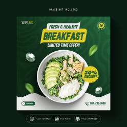 轻食简餐折扣主图PSD分层素材