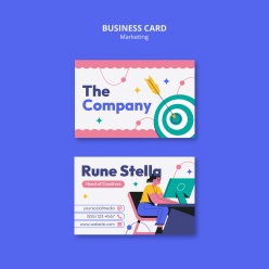 市场营销商务名片PSD素材