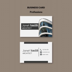 专业建筑设计商务名片PSD模板