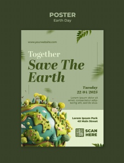 保护地球主题海报PSD设计源文件