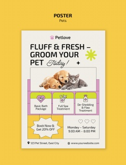 宠物店招贴海报设计源文件