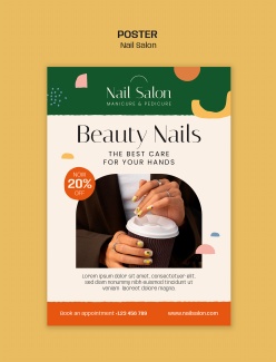 美甲折扣服务海报设计源文件
