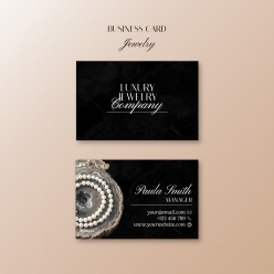 珠宝首饰行业商务名片模板PSD