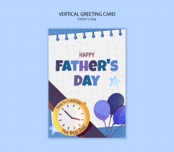 父亲节主题卡设计PS素材