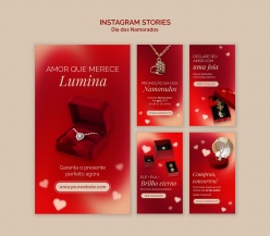 情人节珠宝首饰INS宣传模板设计