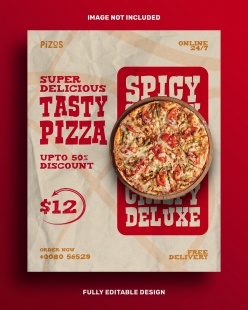 美味披萨特价海报psd源文件