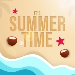 夏日时光主题背景PS素材