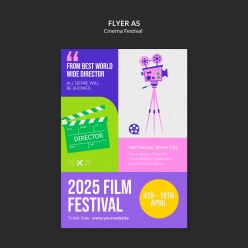 电影节主题宣传单页A5模板