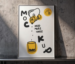 海报样机展示PSD分层模板设计