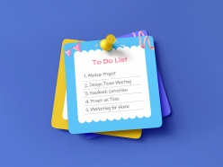 便利贴样机PSD分层素材