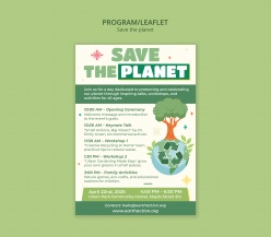 保护地球主题项目活动列表ps素材