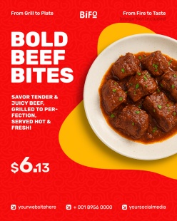 特价美食产品招贴海报PSD模板设计