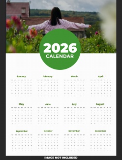 2026年全年日历海报设计源文件