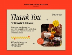 餐馆主题感谢卡设计ps素材