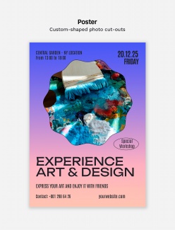 绘画艺术活动宣传海报设计源文件