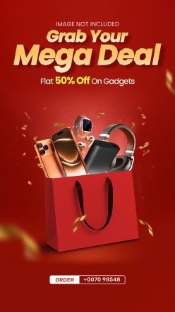 商场购物促销海报PSD模板设计