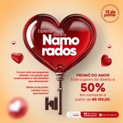 情人节爱心折扣方形海报ps素材