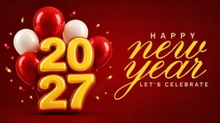 2027新年快乐元旦海报设计