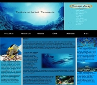 海底网站模板
