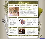 餐馆网站模板