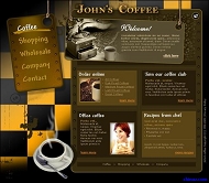 咖啡企业网站模板