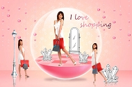 韩国美女购物模板下载