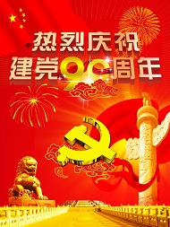 建党宣传海报PSD素材