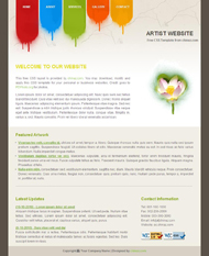 艺术创意网站CSS模板