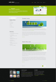 绿色设计网页模板下载