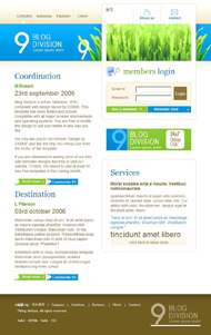 蓝色博客div+css模板下载