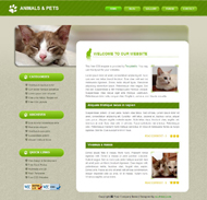 动物宠物网页模板下载