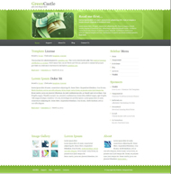 绿色博客CSS网页模板