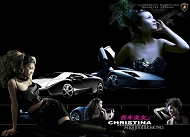 美女跑车广告模板下载