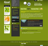 绿色高尔夫CSS网页模板