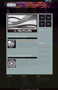 黑色幻彩CSS网页模板