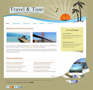 旅行旅游CSS网页模板