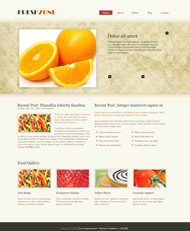 水果主题CSS网页模板