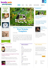 宠物摄影CSS网页模板