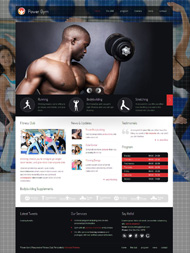 健身俱乐部HTML5模板