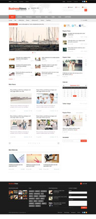 商业新闻CSS3网页模板