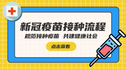 疫苗接种流程手机横幅广告