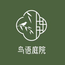 鸟语庭院中国风logo