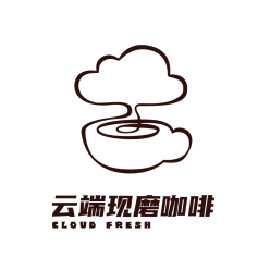 云端咖啡品牌企业形象VI线型logo