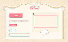 jQuery粉色风格常用网页控件