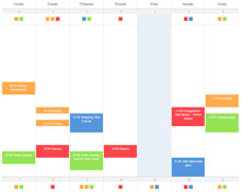 jQuery+CSS3日历事件凸显特效