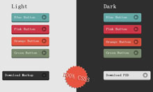 CSS3实现彩色凹凸按钮
