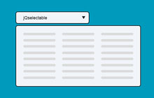 jQuery下拉列表插件jQselectable